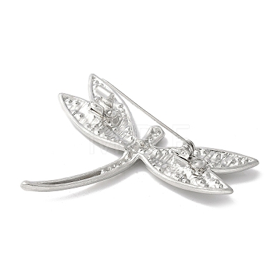 Dragonfly Alloy Brooches for Backpack Clothes JEWB-M067-10P-1