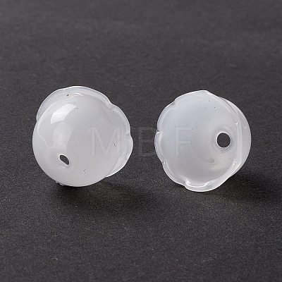 Handmade Blown Glass Flower Beads X-GLAA-Z003-02-1