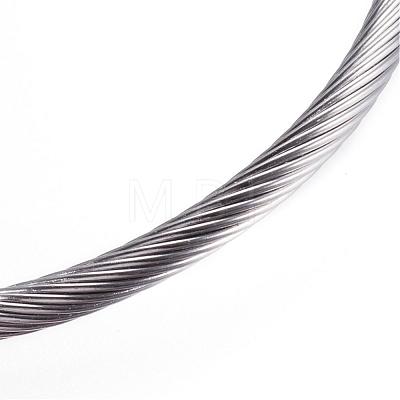 304 Stainless Steel Bangles BJEW-D431-01-1