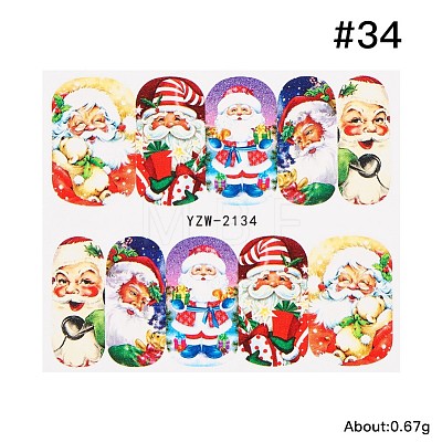 Christmas Series Nail Art Full-Cover Sticker MRMJ-Q058-2134-1