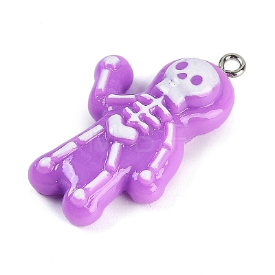 Halloween Theme Resin Pendants RESI-M046-01B-02-1