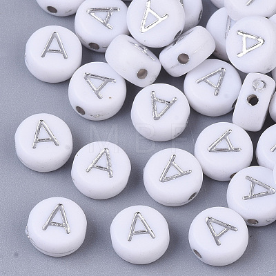 Plating Acrylic Beads PACR-R243-04A-1