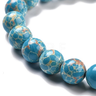 Synthetic Imperial Jasper Beads Strands G-E568-01C-05-1