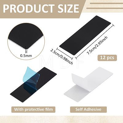 12Pcs Self-adhesive Aluminium Sheets AJEW-BC0010-84B-1