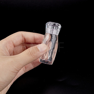 Transparent Plastic Cosmetics Cream Jar DIY-BC0011-07-1