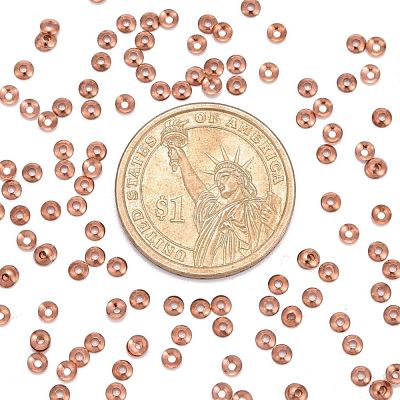 Brass Tiny Bead Cones X-KK-O043-04RG-1