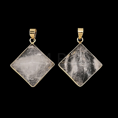 Natural Quartz Crystal Pendants G-H359-03G-01-1