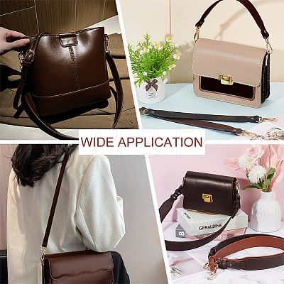 WADORN 2Pcs 2 Style PU Leather Bag Handles DIY-WR0003-18B-1