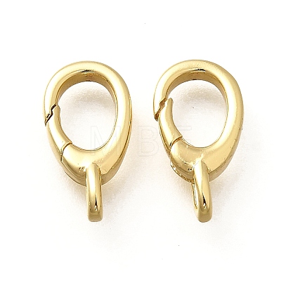 Brass Spring Gate Rings KK-Q043-12G-1