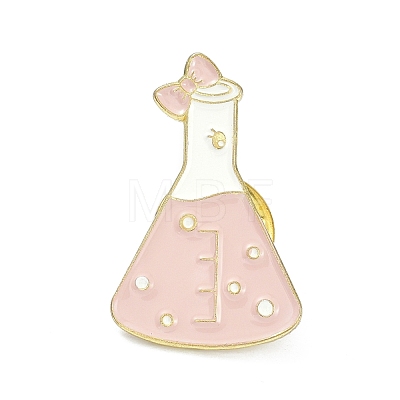 Chemical Flask Alloy Enamel Brooches ENAM-C001-20G-1