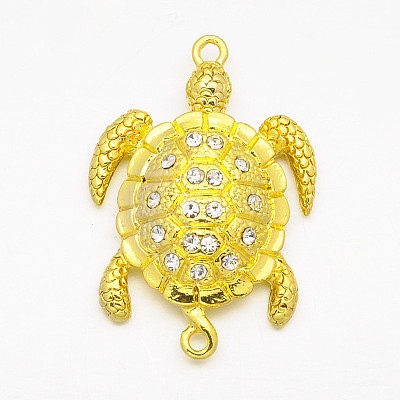 Alloy Rhinestones Magnetic Clasps with Loops ALRI-O015-02-1