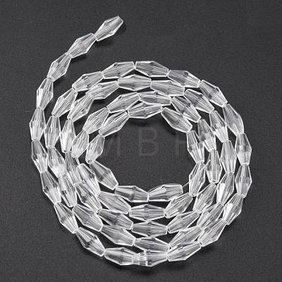 Glass Beads Strands X-GLAA-R026-8x4mm-15-1