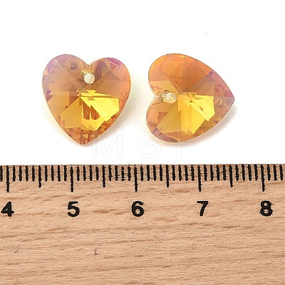 Faceted Glass Charms RGLA-L026-B18-1