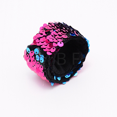 Mermaid Slap Bracelets LS-BJEW-TAC0004-03B-1
