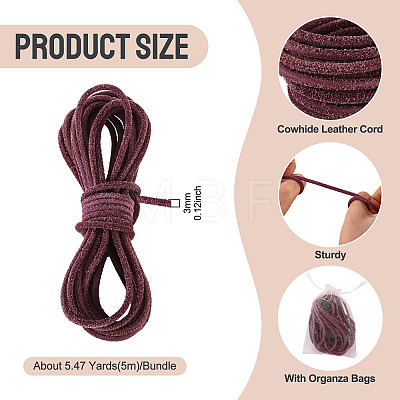 1Pc Cowhide Leather Cord WL-TA0001-11C-1