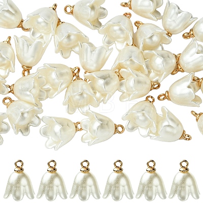 30Pcs Opaque Resin Imitation Pearl Charms FIND-YW0009-02-1