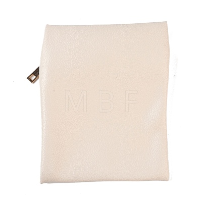 Imitation Leather Jewelry Storage Zipper Bags ABAG-G016-01D-02-1