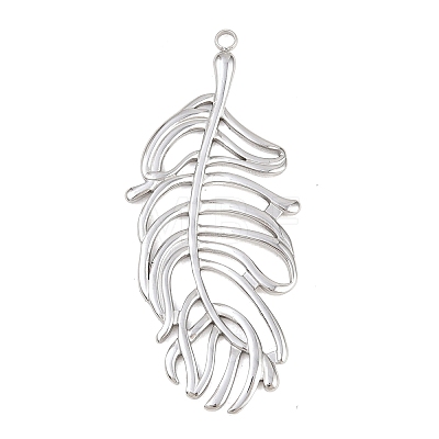 Hollow 304 Stainless Steel Pendants STAS-Z194-03P-01-1