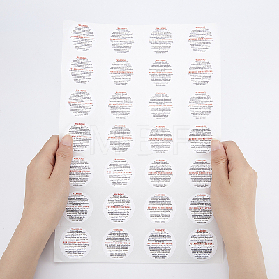 Coated Paper Label Stickers DIY-PH0013-13-1