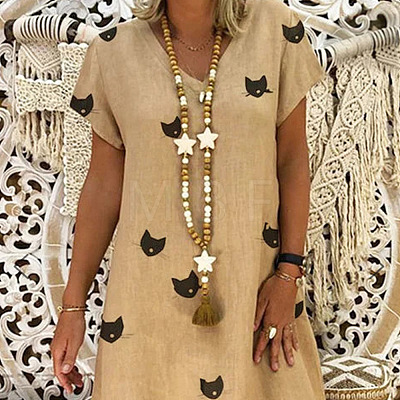 Bohemian White Resin Imitation Turquoise & Wood Beaded Mala Necklaces with Jute Cord Tassel FS-WG73E7D-01-1