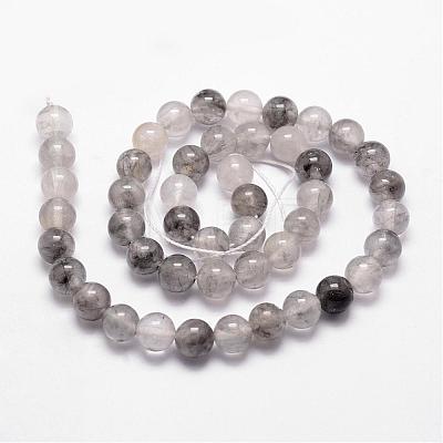 Natural Cloudy Quartz Beads Strands G-D840-69-8mm-1