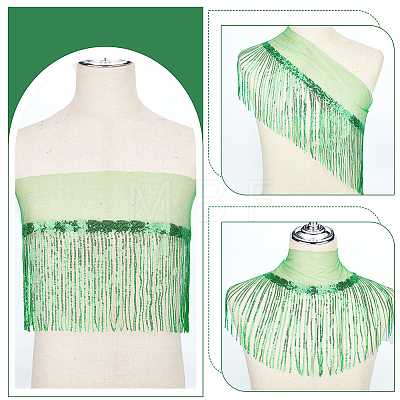 Sequin Tassel Trimming DIY-WH0430-536F-1