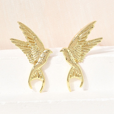 Women's Brass Stud Earrings EJEW-D352-08G-1