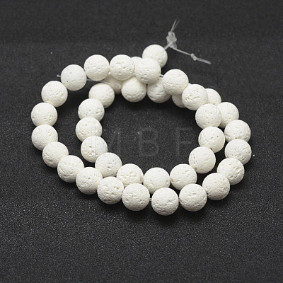 Unwaxed Natural Lava Rock Beads Strands X-G-J367-01-8mm-1