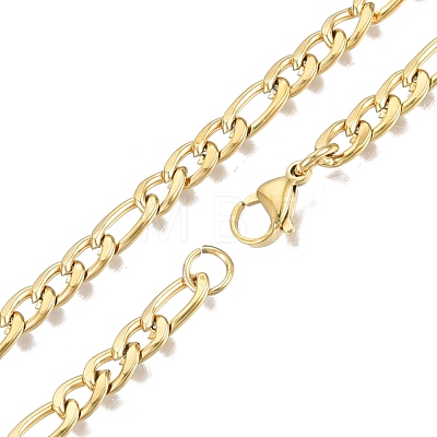 Men's 201 Stainless Steel Figaro Chains Necklace NJEW-N050-A08-5-50G-1