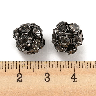 Gunmetal Brass Rhinestone Beads RB-F035-05A-01-1