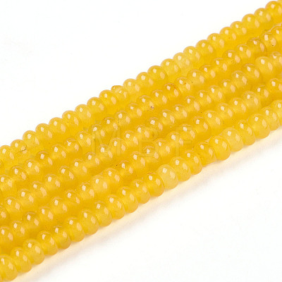 Dyed Natural White Jade Beads Strands G-T139-57A-01-1