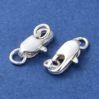 Rack Plating Brass Lobster Claw Clasps KK-F090-24S-01-1