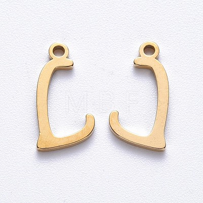 PVD Vacuum Plating 201 Stainless Steel Charms STAS-R105-L-G-1