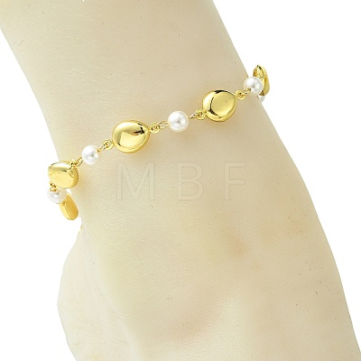 Ocean 304 Stainless Steel Geometric Link Chain Anklets for Women AJEW-AN00823-03-1