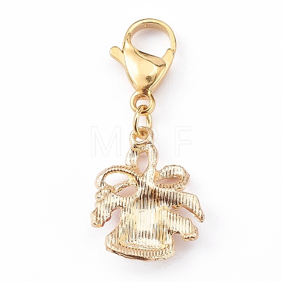 Christmas Theme Alloy Enamel Pendants X1-HJEW-JM00427-02-1