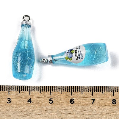 Transparent Resin Pendants RESI-D074-03-1