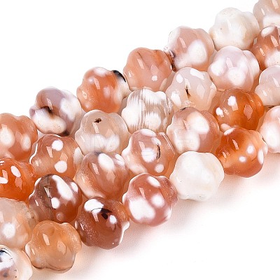 Dyed Natural Agate Beads Strands G-T144-27D-1