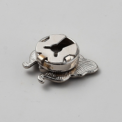 Alloy Rhinestone Cufflinks BUTT-WH0024-077C-1