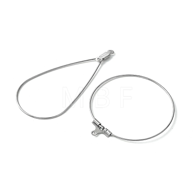 75Pcs 5 Styles 304 Stainless Steel Wire Pendants FIND-FS0002-25-1