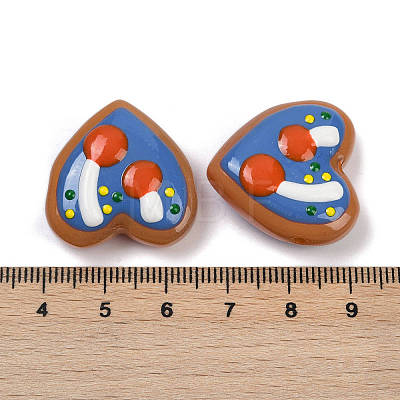 Hanmade Heart Lampwork Beads Strands LAMP-P069-04A-02-1