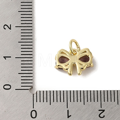 Brass Micro Pave Cubic Zirconia Pendants KK-R162-014B-G-1