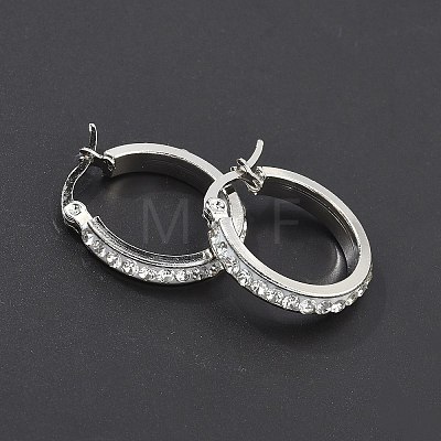 304 Stainless Steel Hoop Earrings EJEW-N0031-11P-1