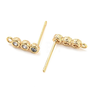 Brass Stud Earring Finding KK-L208-53G-1