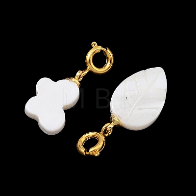 Natural Freshwater Shell  Pendant Decorations PALLOY-JF05808-1