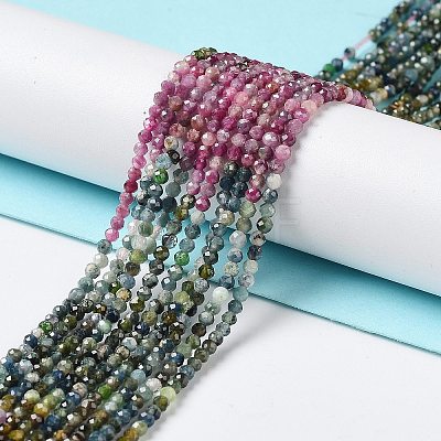 Natural Tourmaline Beads Strands G-P514-A07-01-1