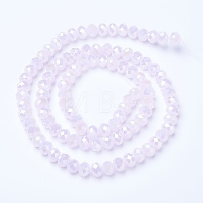 Electroplate Glass Beads Strands EGLA-A034-J1mm-B04-1