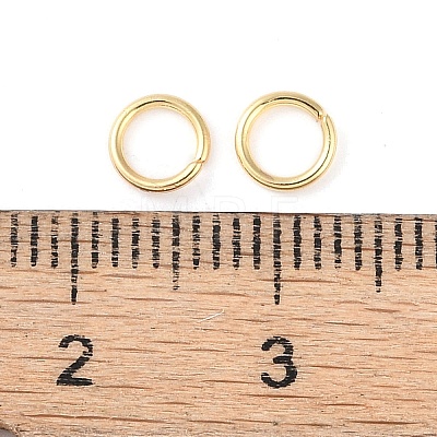 Brass Jump Rings KK-N254-45B-G-1