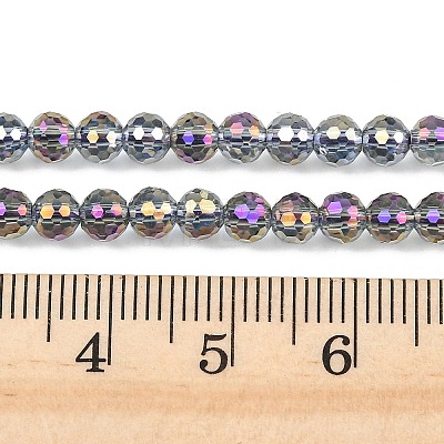 Electroplate Transparent Glass Beads EGLA-B013-02A-HP17-1