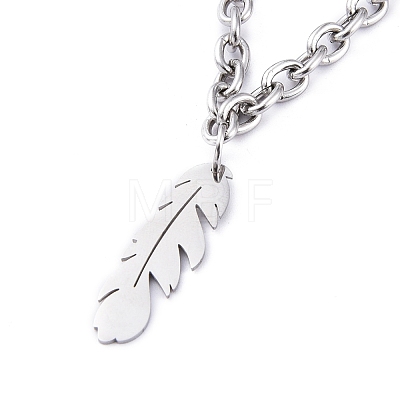 304 Stainless Steel Double Layer Necklaces NJEW-M181-04P-1