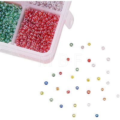 Mixed 12/0 Round Glass Seed Beads SEED-PH0006-2mm-05-1